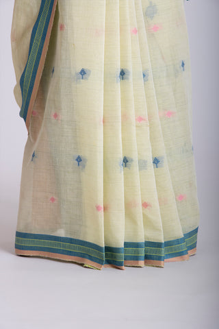 Ikkat Cotton Saree With Buta