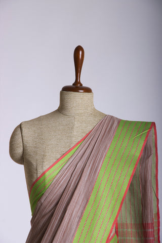 Ikkat Cotton Saree With Texture