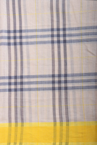 Kanchi cotton checks saree with texture