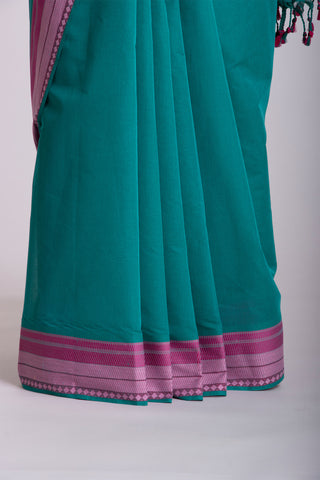 Kanchi cotton saree with texture