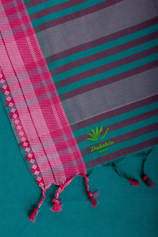 Kanchi cotton saree with texture