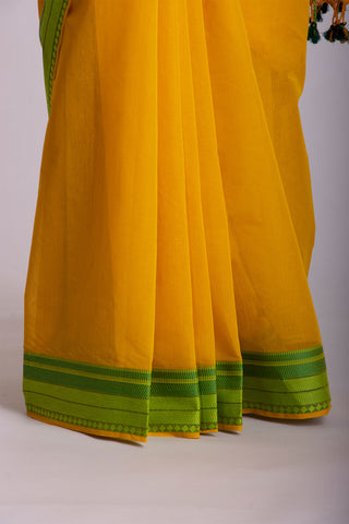 Kanchi cotton saree with texture