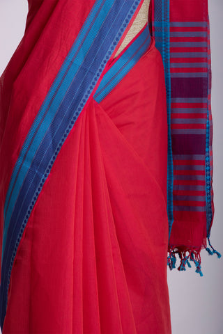 Kanchi cotton saree with texture