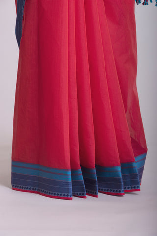 Kanchi cotton saree with texture