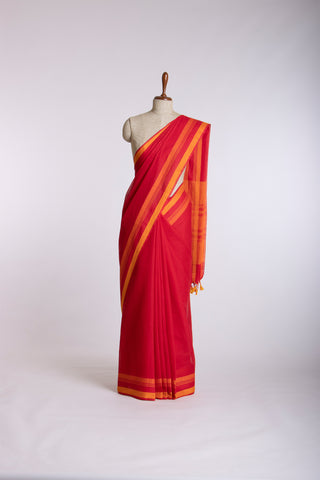 Kanchi cotton saree with  with texture