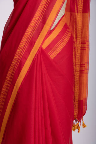 Kanchi cotton saree with  with texture