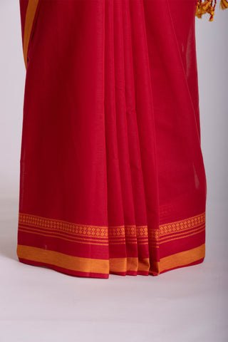 Kanchi cotton saree with  with texture