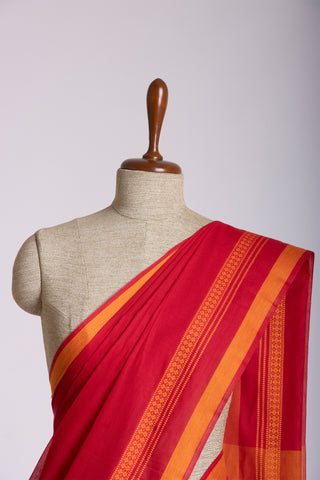 Kanchi cotton saree with  with texture