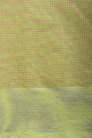 Kanchi cotton saree with small checks and butties