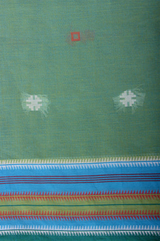 Kanchi cotton butta weaving saree with texture