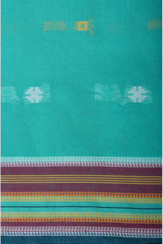 Kanchi cotton butta weaving saree with texture