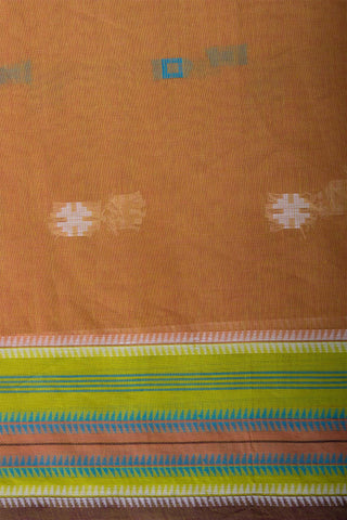 Kanchi cotton butta weaving saree with texture