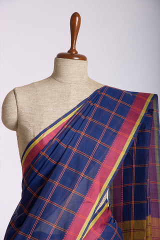 Mangalagiri Cotton Sarees With All Over Checks.