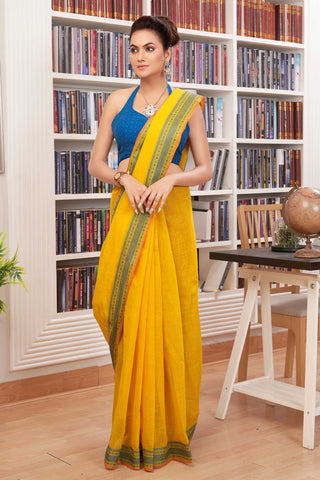 Mangalagiri Cotton Sarees With Stripes.