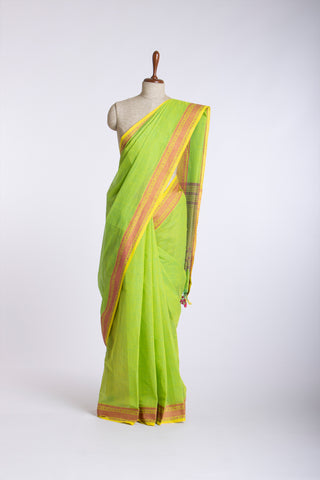 Mangalagiri Cotton Sarees With Stripes.