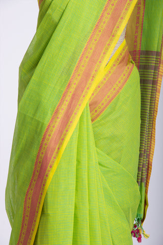 Mangalagiri Cotton Sarees With Stripes.