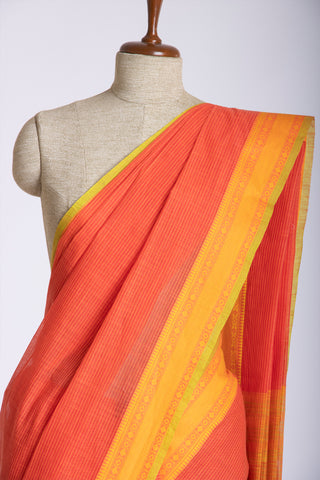 Mangalagiri Cotton Sarees With Stripes.