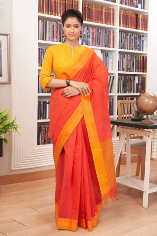 Mangalagiri Cotton Sarees With Stripes.