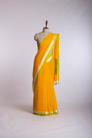 Mangalagiri plain cotton saree