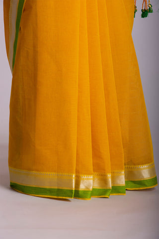 Mangalagiri plain cotton saree