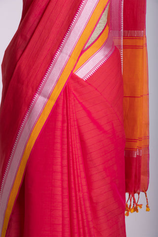 Mangalagiri plain cotton saree