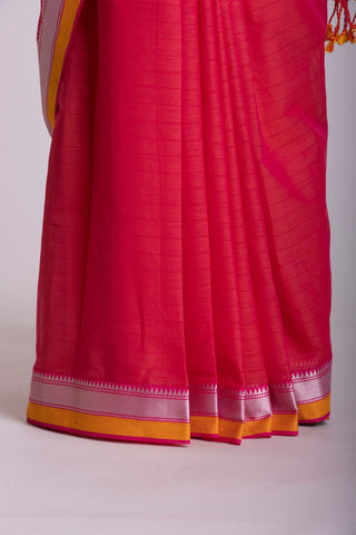 Mangalagiri plain cotton saree