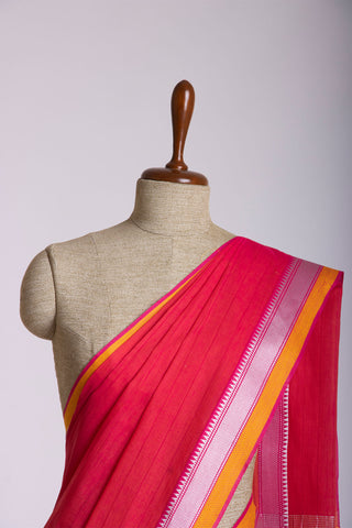 Mangalagiri plain cotton saree