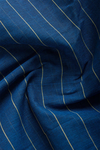 Mangalagiri cotton saree with allover stripes weaving