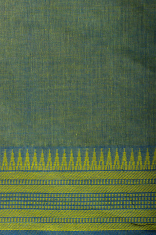 Mangalagiri cotton saree with allover stripes weaving