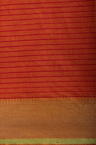 Mangalagiri cotton saree with stripes weaving