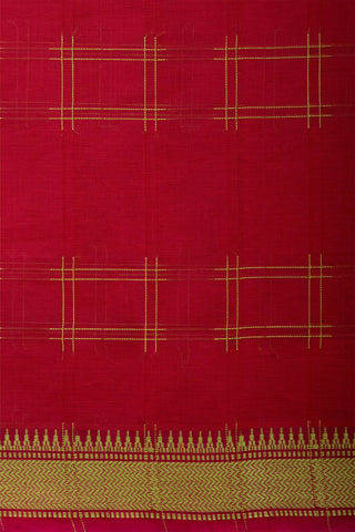 Mangalagiri cotton saree with allover box patti design