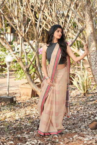 Uppada cotton butta weaving saree