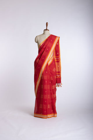 Uppada cotton butta weaving saree