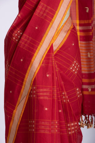 Uppada cotton butta weaving saree