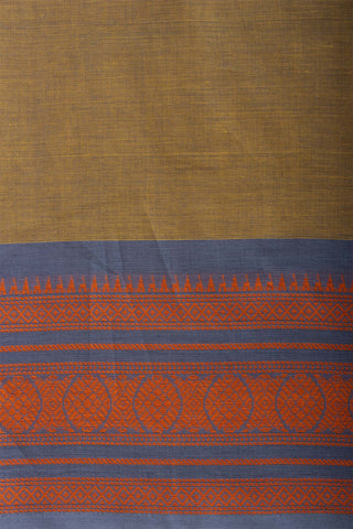 Uppada Cotton Saree With Flower Butta Weaving