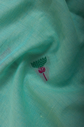 Uppada Cotton Saree With Flower Butta Weaving