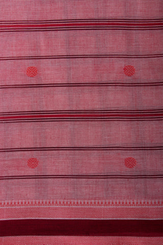 Venkatagiri cotton saree with allover checks and rudrakha butties