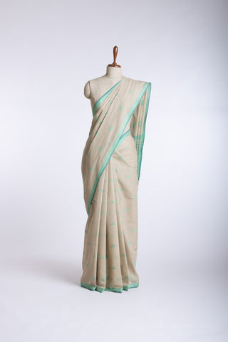 Venkatagiri cotton saree with allover small checks and butties