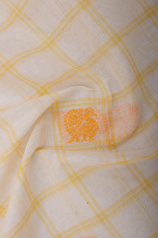 Venkatagiri cotton saree with allover checks and butties