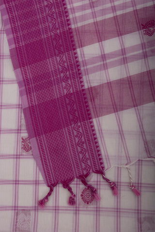 Venkatagiri cotton saree with allover checks and butties