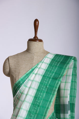 Venkatagiri cotton saree with allover checks and butties