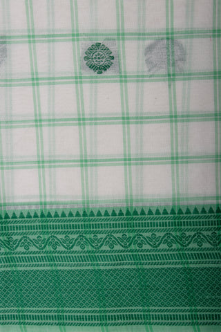 Venkatagiri cotton saree with allover checks and butties