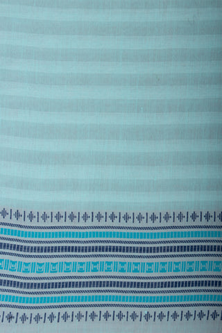 Venkatagiri cotton saree with allover stripes weaving