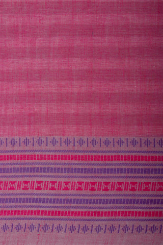 Venkatagiri cotton saree with allover stripes weaving