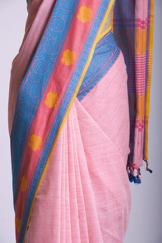 Venkatagiri cotton saree with peacock design