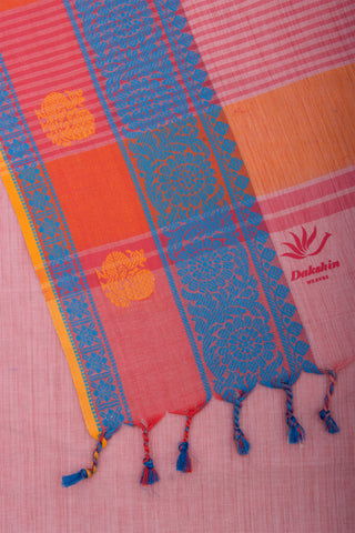 Venkatagiri cotton saree with peacock design