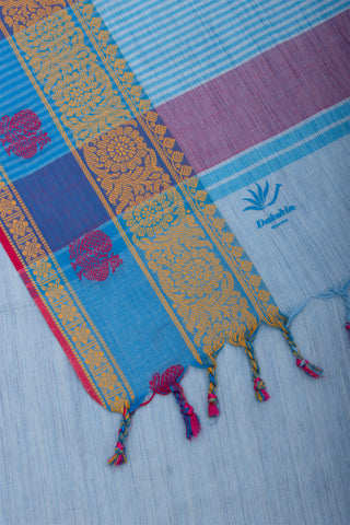 Venkatagiri cotton saree with peacock design