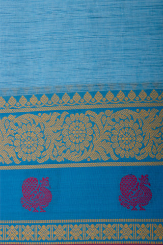 Venkatagiri cotton saree with peacock design