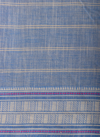 Venkatagiri Cotton saree in Rani pink with woven checks