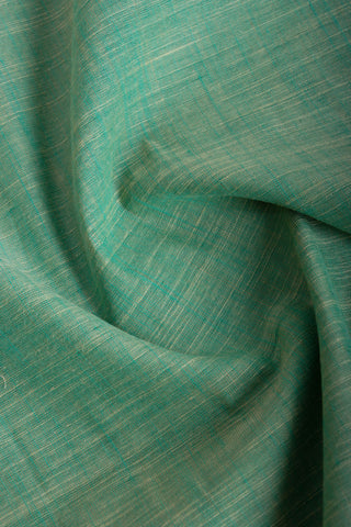 Alikam Khadi cotton plain saree in Lavender slub textured weave.